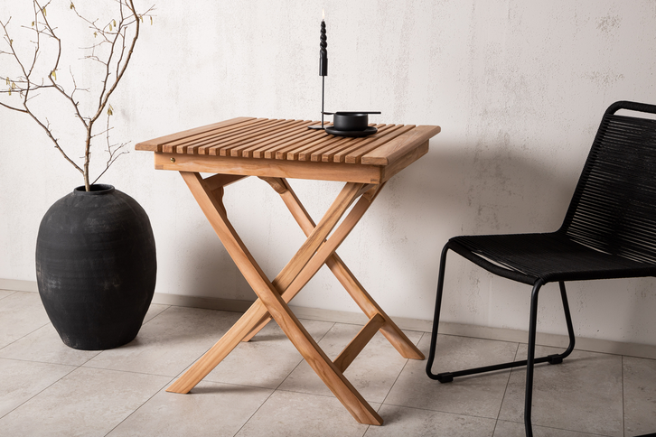 Venture Home Ghana Cafebord 70 x 70 Natur