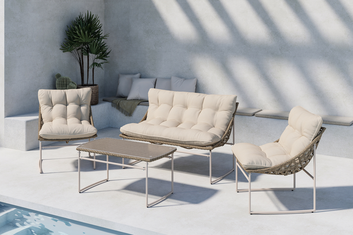 Venture Home Tina Soffgrupp Beige Utomhus