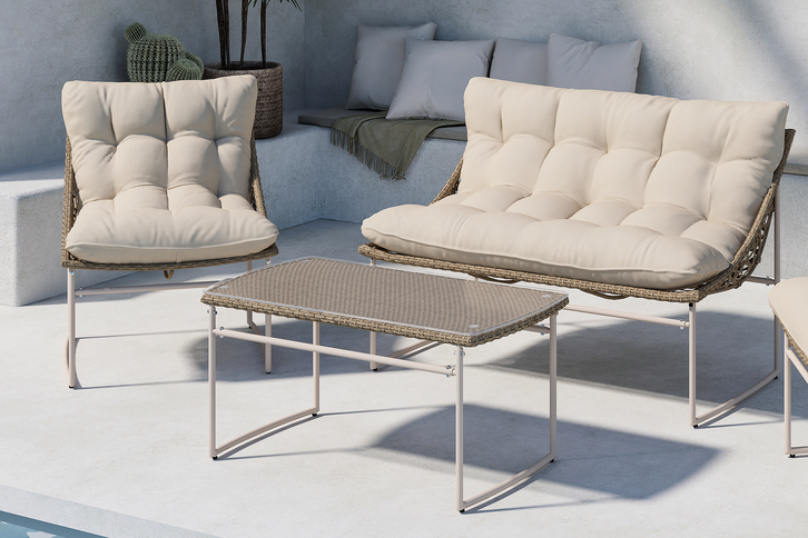 Venture Home Tina Soffgrupp Beige Utomhus
