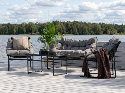 Venture Home Tina Soffgrupp Svart Utomhus