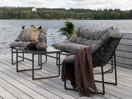Venture Home Tina Soffgrupp Svart Utomhus