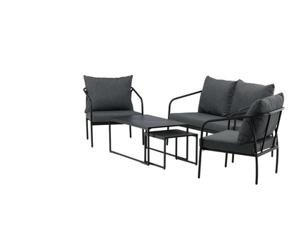 Venture Home Sopot Soffgrupp Svart Utomhus