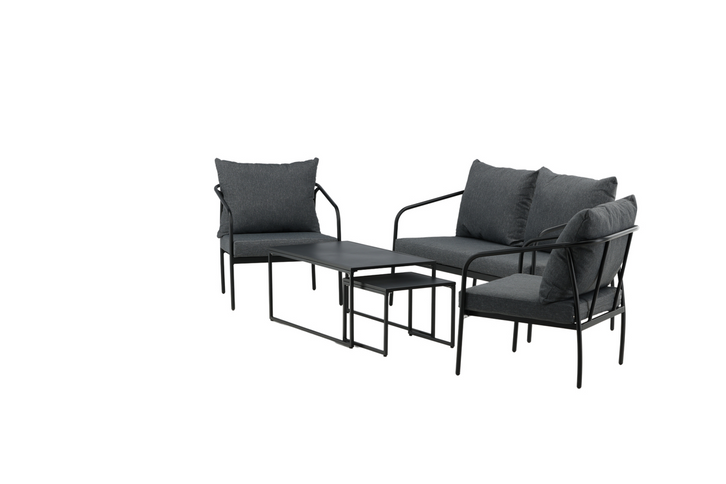 Venture Home Sopot Soffgrupp Svart Utomhus