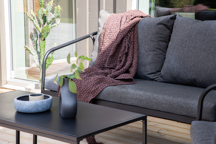 Venture Home Sopot Soffgrupp Svart Utomhus