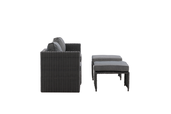 Venture Home Quad Loungegrupp Svart