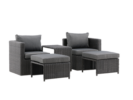 Venture Home Quad Loungegrupp Svart