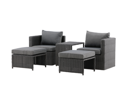 Venture Home Quad Loungegrupp Svart