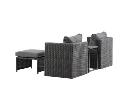 Venture Home Quad Loungegrupp Svart