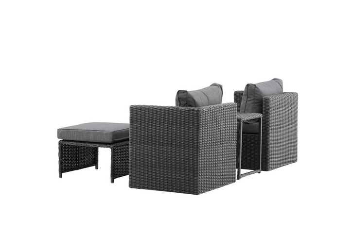 Venture Home Quad Loungegrupp Svart