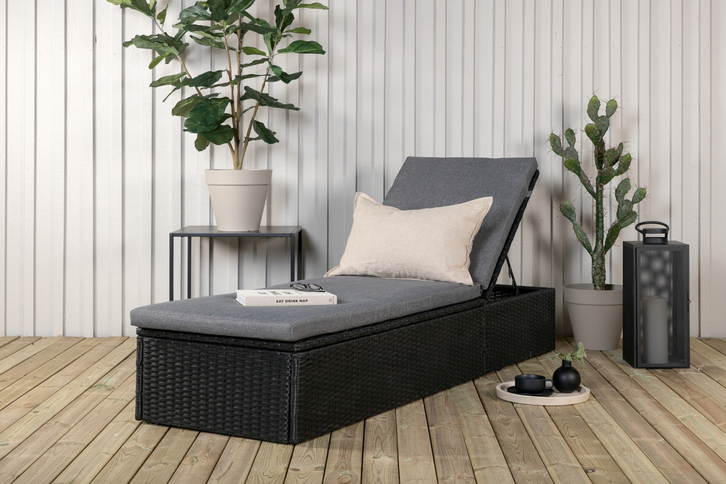 Venture Home Quad Solstol Svart