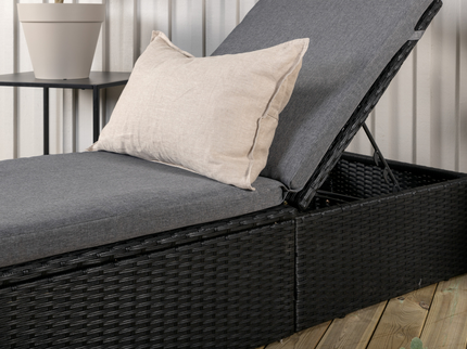Venture Home Quad Solstol Svart