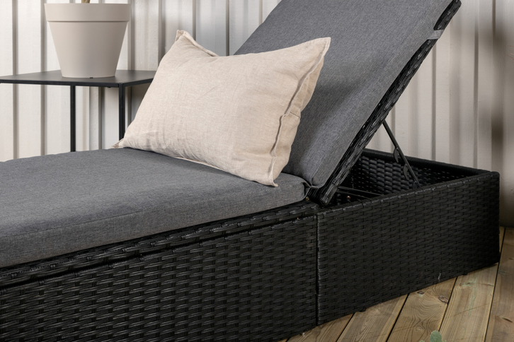 Venture Home Quad Solstol Svart