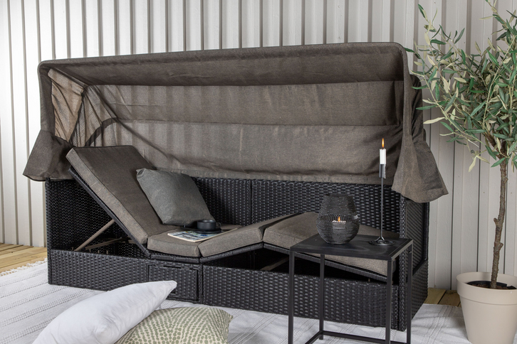 Venture Home Nopy Solsäng Svart