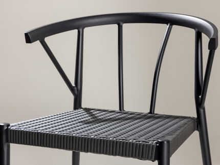 Venture Home Stina Matstolar 6-pack Svart Utomhus