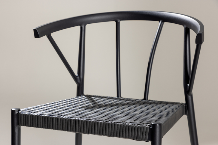 Venture Home Stina Matstolar 6-pack Svart Utomhus