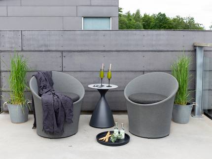Venture Home Spoga Loungegrupp Grå/Svart Utomhus