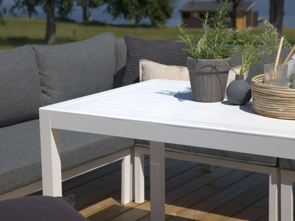 Venture Home Ramos Hörnsoffgrupp Vit/Grå Utomhus