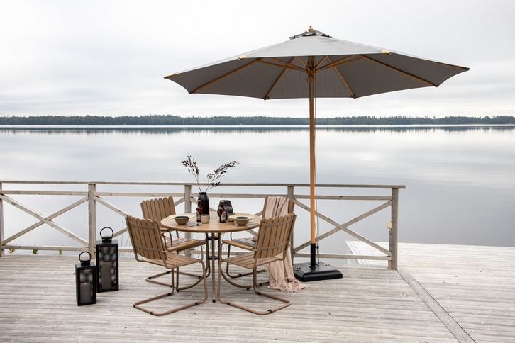 Venture Home Nypo Parasoll 330 x 330 x 258 Grå