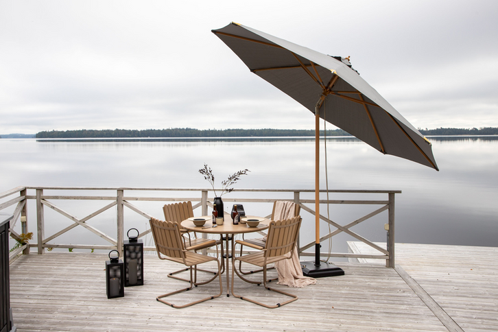 Venture Home Nypo Parasoll 330 x 330 x 258 Grå