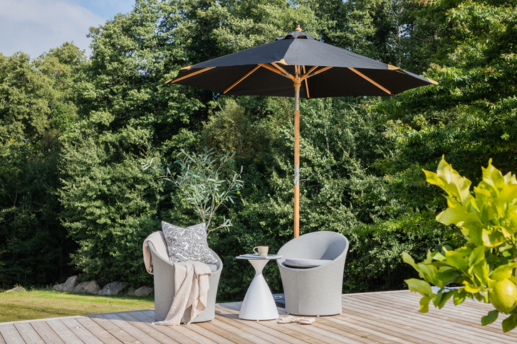 Venture Home Cerox Parasoll Ø270 Svart