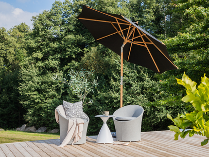 Venture Home Cerox Parasoll Ø270 Svart