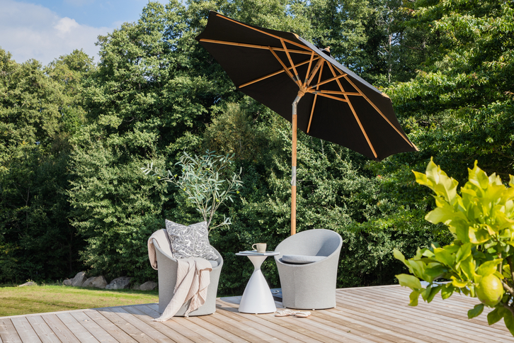 Venture Home Cerox Parasoll Ø270 Svart