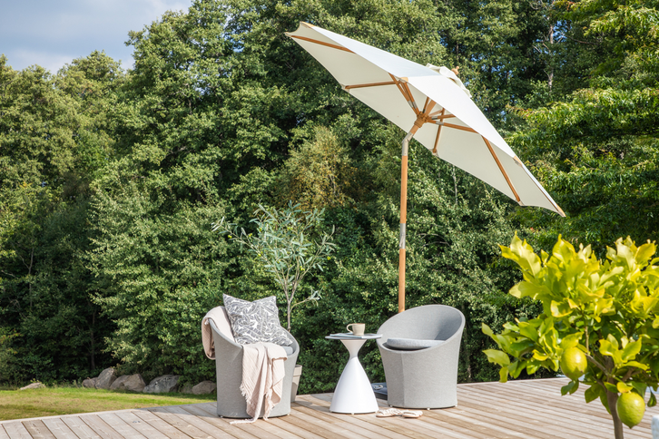Venture Home Cerox Parasoll Ø270 Vit