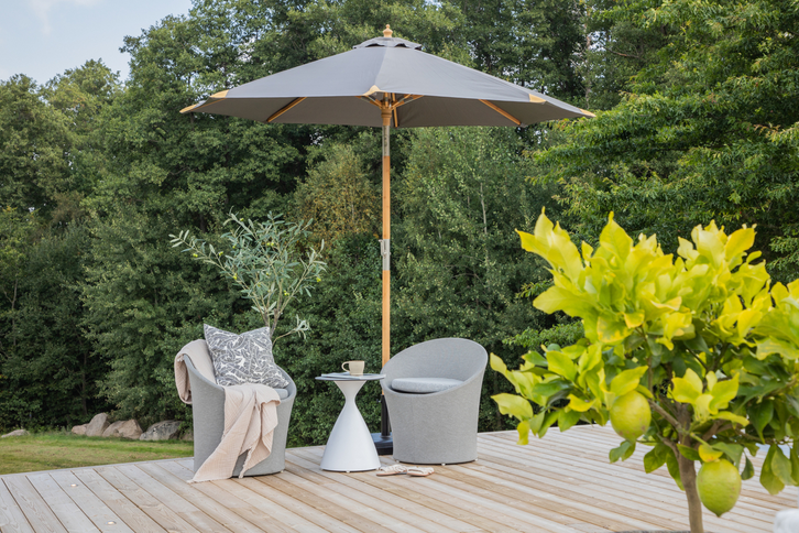 Venture Home Cerox Parasoll Ø270 Grå