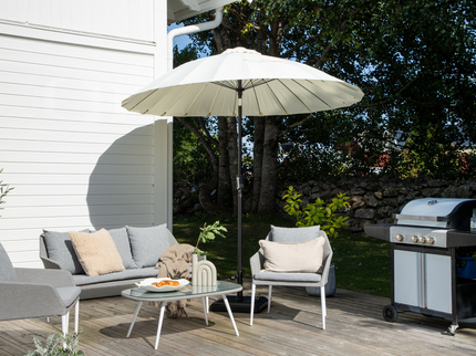 Venture Home Palmetto Parasoll Ø270 Vit