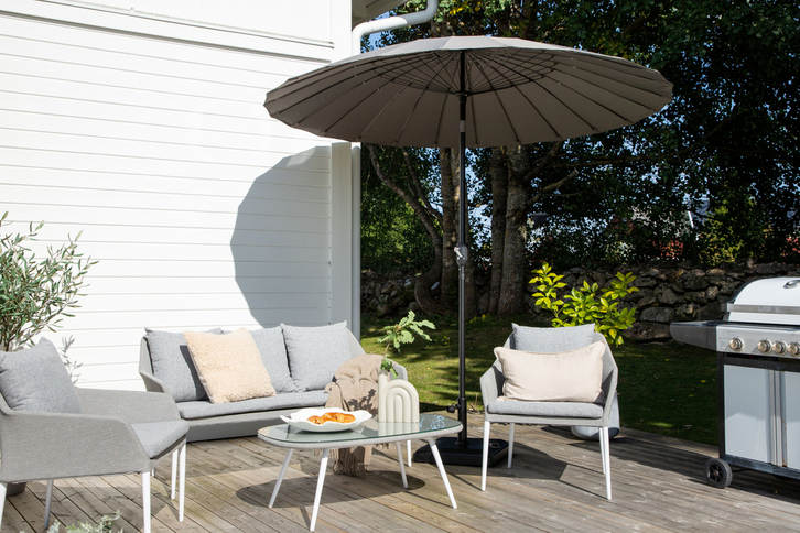 Venture Home Palmetto Parasoll Ø270 Grå