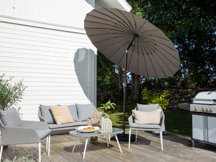 Venture Home Palmetto Parasoll Ø270 Grå