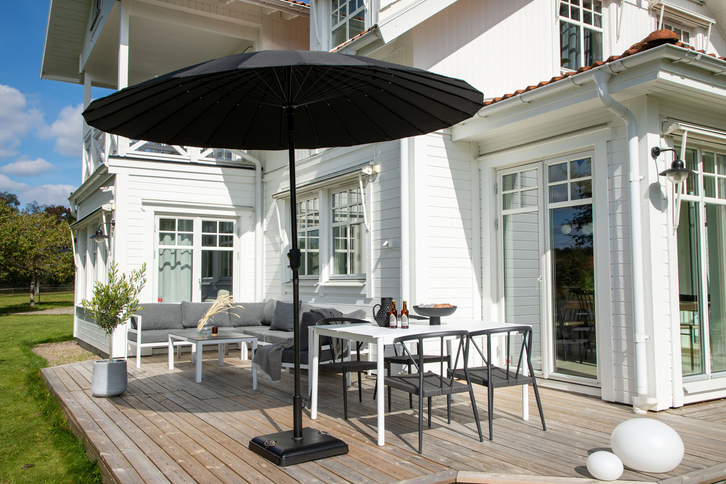 Venture Home Palmetto Parasoll Ø270 Svart