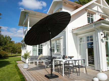 Venture Home Palmetto Parasoll Ø270 Svart