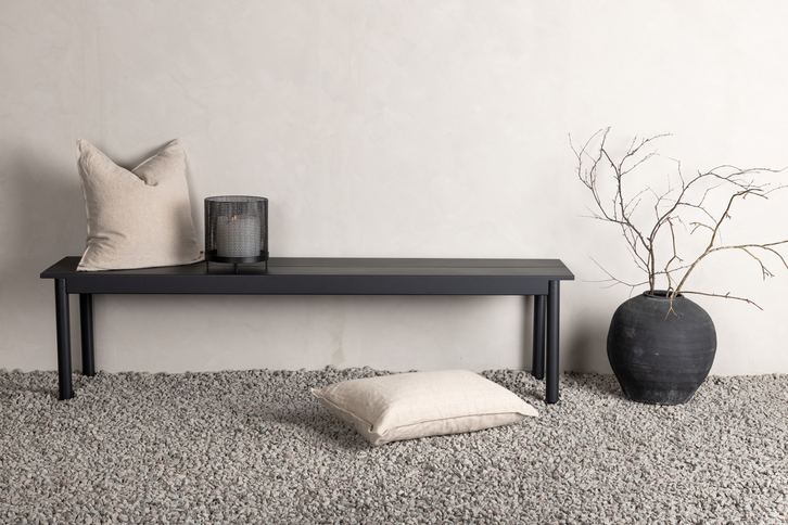 Venture Home Modena Bänk 180 x 40 Svart Utomhus