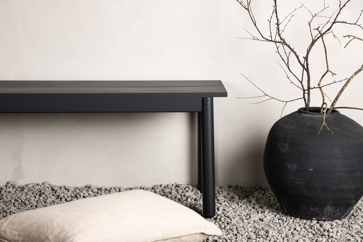 Venture Home Modena Bänk 180 x 40 Svart Utomhus