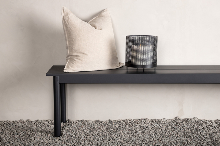 Venture Home Modena Bänk 180 x 40 Svart Utomhus