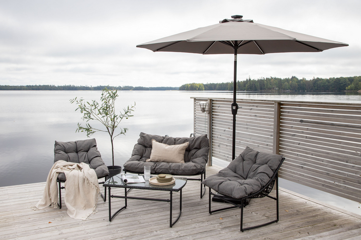 Venture Home Sabal Parasoll 270 x 270 x 241 Grå