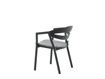 Venture Home Slit Matstol Svart Utomhus