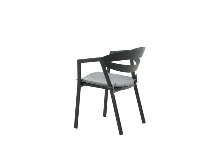 Venture Home Slit Matstol Svart Utomhus