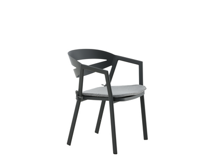 Venture Home Slit Matstol Svart Utomhus