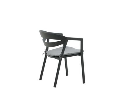 Venture Home Slit Matstol Svart Utomhus