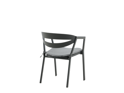 Venture Home Slit Matstol Svart Utomhus