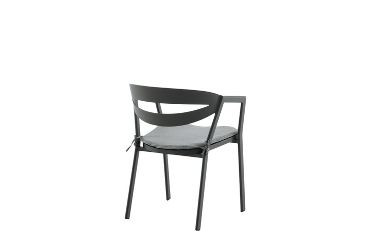 Venture Home Slit Matstol Svart Utomhus
