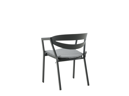 Venture Home Slit Matstol Svart Utomhus