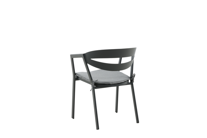 Venture Home Slit Matstol Svart Utomhus