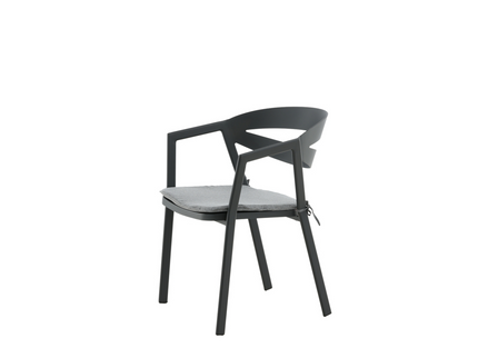 Venture Home Slit Matstol Svart Utomhus