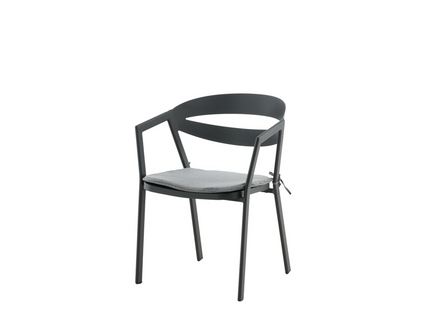 Venture Home Slit Matstol Svart Utomhus