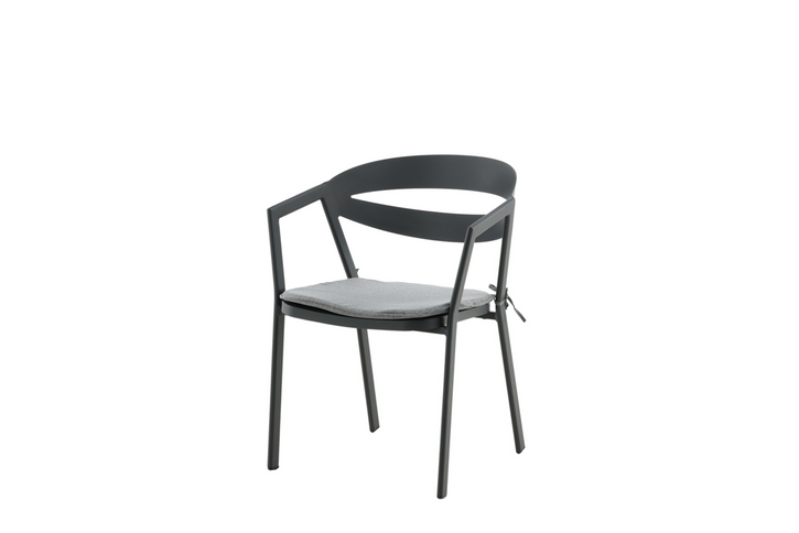 Venture Home Slit Matstol Svart Utomhus
