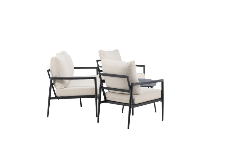 Venture Home Taromina Loungeset Svart Utomhus