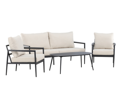 Venture Home Taromina Loungeset Svart Utomhus